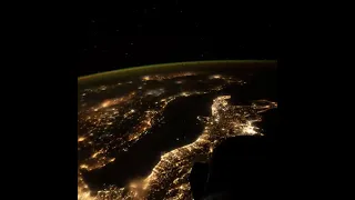 A night flight over #France and #Italy in the International Space Station. #spacestation