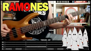 RAMONES - The KKK took my baby away (BASS cover with TABS & lyrics)