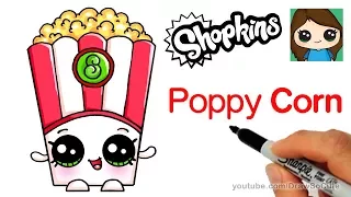 How to Draw Poppy Corn Easy | Shopkins