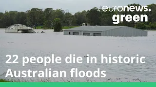 Incredible timelapse of Australian floods as parts of the country receive almost a year of rainfall