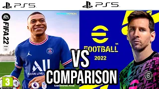 FIFA 22 Vs eFootball 2022 PS5