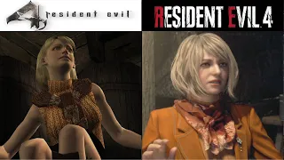 Resident Evil 4 Original VS. Remake Comparison - Meeting Ashley