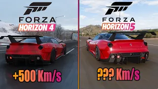 Ferrari 599XX Evolution Comparison Forza Horizon 4 VS Forza Horizon 5