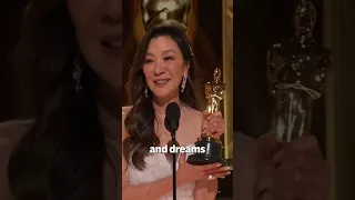 Michelle Yeoh's emotional speech at the Oscars