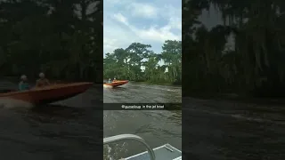 INSANE v8 5.3L jet boat pass on the river