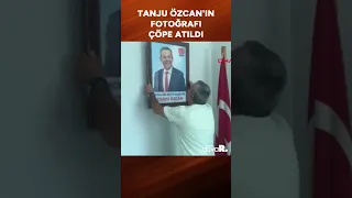 CHP'den ihracı kesinleşen Tanju Özcan'ın fotoğrafı çöpe atıldı #shorts