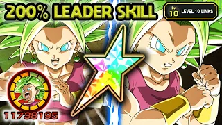 200% LEADER SKILL! 100% STR TRANSFORMING KEFLA LEVEL 10 LINKS! Dragon Ball Z Dokkan Battle