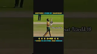 7 sixes in an over By Rituraj Gaikwad in Vijay Hajare Trophy #shorts #cricket