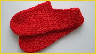 Вязаные следки-тапочки крючком. Вязание крючком / Crochet slippers