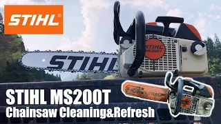 Chainsaw Cleaning & Refresh STIHL MS200T