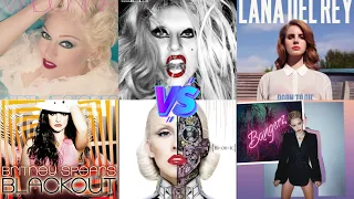 Bedtime Stories vs Blackout vs Born This Way vs Bionic vs Born To Die vs Bangerz - Album Battle