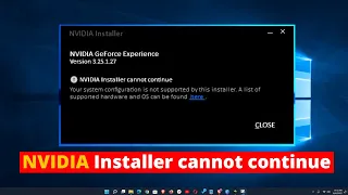 How To Fix Nvidia Installer Cannot Continue | Geforce Experience Error Fixed 100% In Hindi