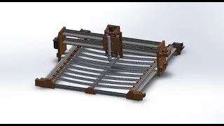 CNC plasma cutting table - P2 - Base frame building - X and Y axis