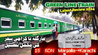 Green Line Express Train Review | Green Line Complete Travel Details Margala to Karachi | Greenline