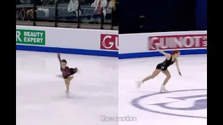 Anna Scherbakova vs Alexandra Trusova jump comparison