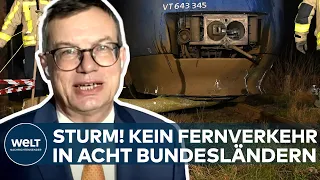 MEGA-STURM ÜBER DEUTSCHLAND: Kein Fernverkehr in acht Bundesländern! So reagiert die Deutsche Bahn