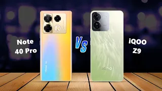 Infinix Note 40 PRO ⚡ VS ⚡ iQOO Z9 Full Comparison