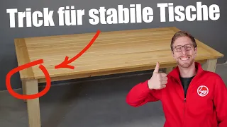 So wird dein selbstgebauter Tisch außerordentlich stabil!