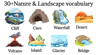 Nature And Landscape vocabulary with pictures | English vocabulary |Nature related vocabulary.