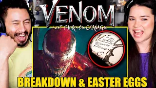 VENOM: LET THERE BE CARNAGE Breakdown & Easter Eggs | Details You Missed | New Rockstars | Reaction!