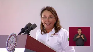 Mensaje de Rocío Nahle en la inauguración de la Refinería Olmeca | Imagen Noticias