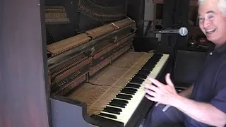 Old Saloon piano in tune...