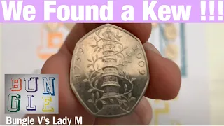 We find a Kew Gardens ! 50p commemorative coin hunt Bungle vs Lady M part 1