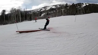 Jack Skiing - Mini Bumps N Jumps - 2nd Attempt Box Slide - Jackson Hole Mountain Resort