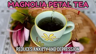 Try This Flower! TEA for ANXIETY AND DEPRESSION / MAGNOLIA Petal TEA / TeaTime