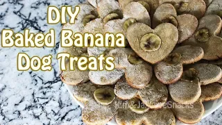 DIY Baked Banana Dog Treats | 3 Ingredients!