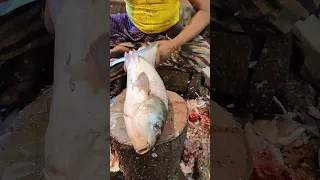 Amazing Big Rohu Fish Cutting By Expert Fish Cutter #shorts