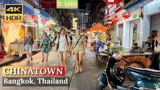 [BANGKOK] Chinatown “Exploring Street Foods At Plaeng Nam Road"|Thailand [4K HDR Walking Tour]