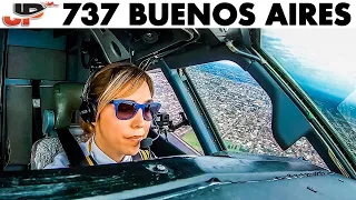 Florencia Pilots BOEING 737 out of Buenos Aires