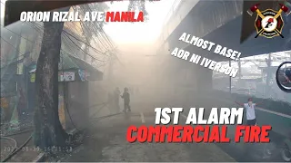 1st Alarm Commercial Residential Fire @Orion St Rizal Ave Tondo Manila | Iverson Fire Volunteer