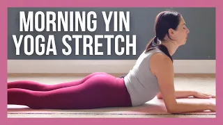 15 min Morning Yin Yoga Stretch for Beginners - NO PROPS (with Cleo!)