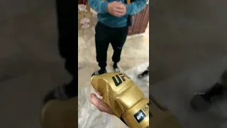 Islam Makhachev tried UFC's new championship gloves