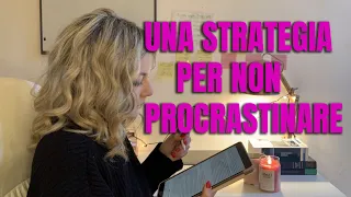 SMETTERE DI PROCRASTINARE ORA: la mia nuova strategia