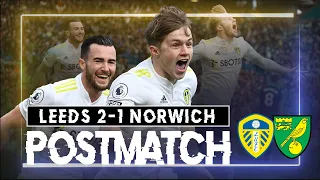 Leeds 2 - 1 Norwich. MASSIVE 3 Points. We DO make it hard for ourselves. FT Post Match LIVE.