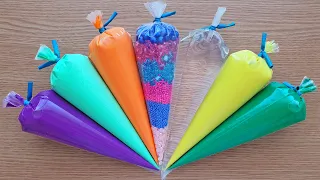 Making Crunchy Slime with Piping Bags #171