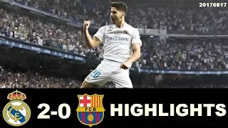 Real Madrid Vs Barcelona  All Goals & Highlights - Spanish Super Cup 17 August 2017 HD