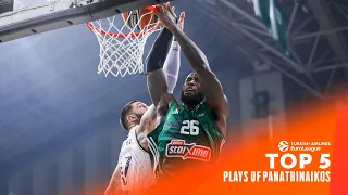 Top 5 PLAYS - MUST SEE Actions | PANATHINAIKOS AKTOR Athens | 2023-24 Turkish Airlines EuroLeague