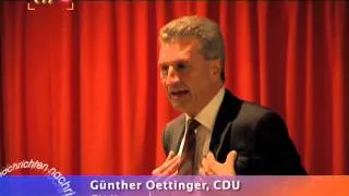 EU-Kommissar Günther Oettinger warnt vor Überforderung bei Integration