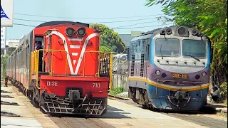 TRAINS IN VIETNAM 2020 - Đoàn tàu lửa Bắc Nam trên đường trở về thật đẹp - Train. Xe lửa. Tàu hỏa