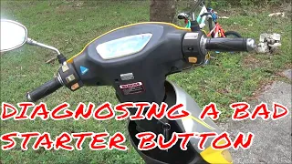 How To Diagnose/Repair A Starter Button Issue On A Scooter
