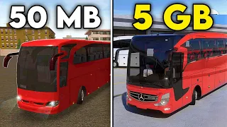 I PLAYED MOBILE BUS GAMES IN DIFFERENT SIZES!