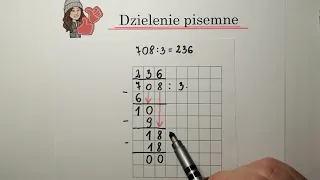 Dzielenie pisemne - klasa 4