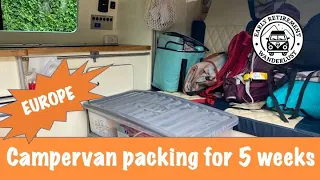 5 week European Campervan road trip- what to pack?