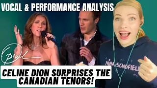 Vocal Coach/Musician Reacts: Céline Dion Surprises The Canadian Tenors Live On Stage!