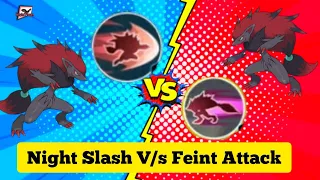 How To Use Zoroark Night Slash & Fient Attack..😺