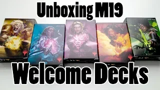 Unboxing Magic Core Set 2019 Welcome Decks | Crack-a-Pack